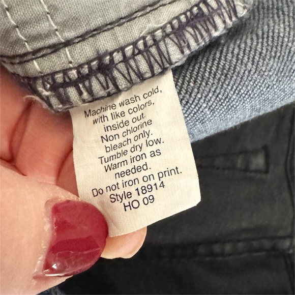 J. Crew toothpick Dark Blue Women's Jeans stretch size 29 straight low rise 915 - Picture 9 of 10